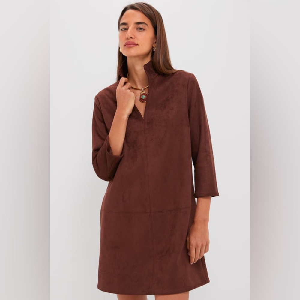 Tuckernuck Cream Vegan Suede Clifton Dress